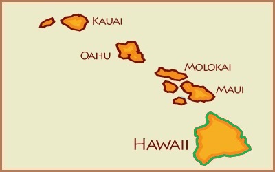 hawaii map - big island